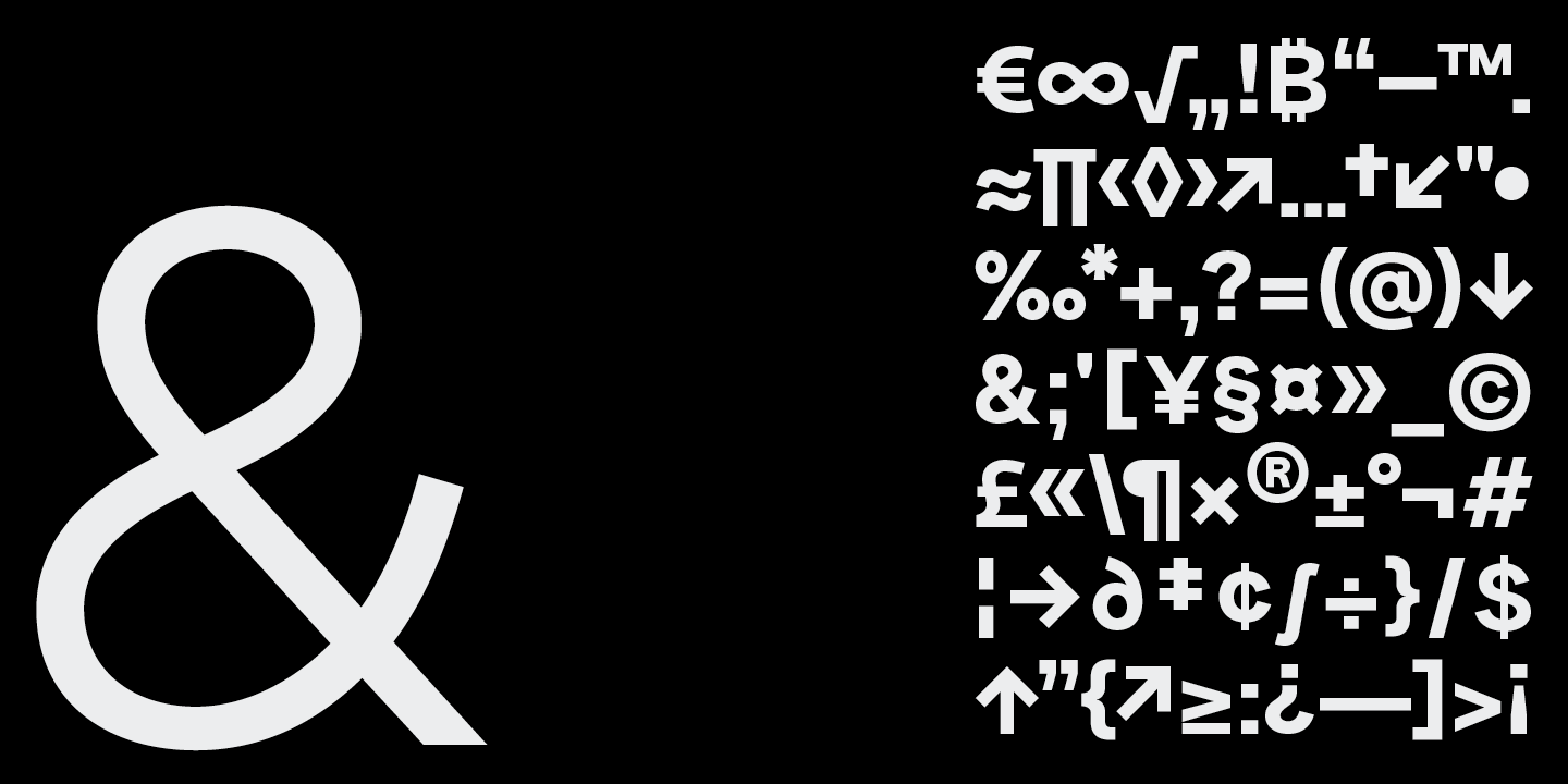 Ejemplo de fuente Altmann Grotesk #2